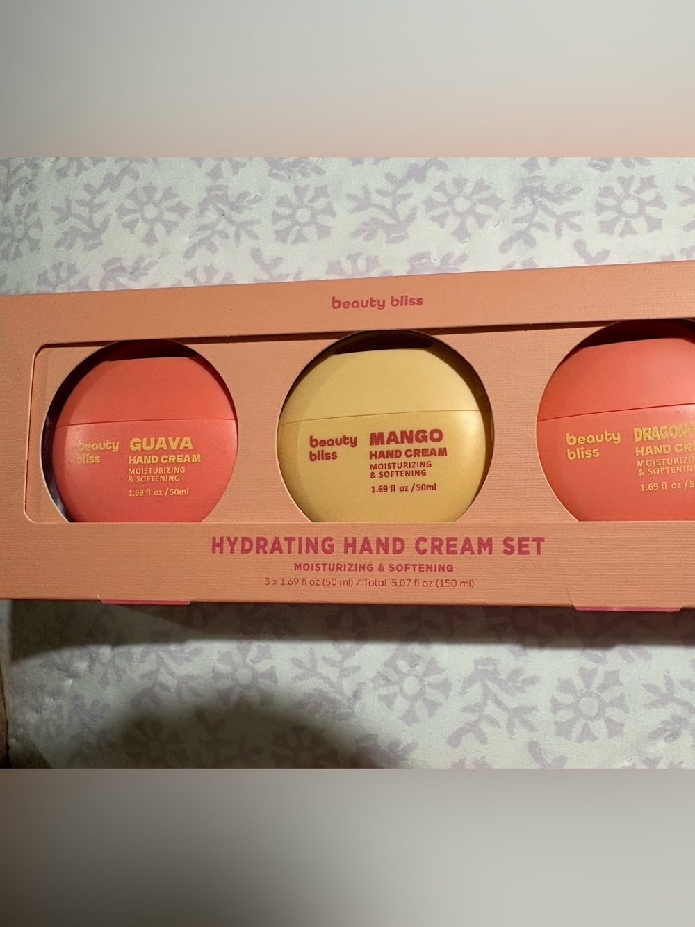Beauty Bliss Hydrating Hand Cream Set - Peach, Yellow & Coral